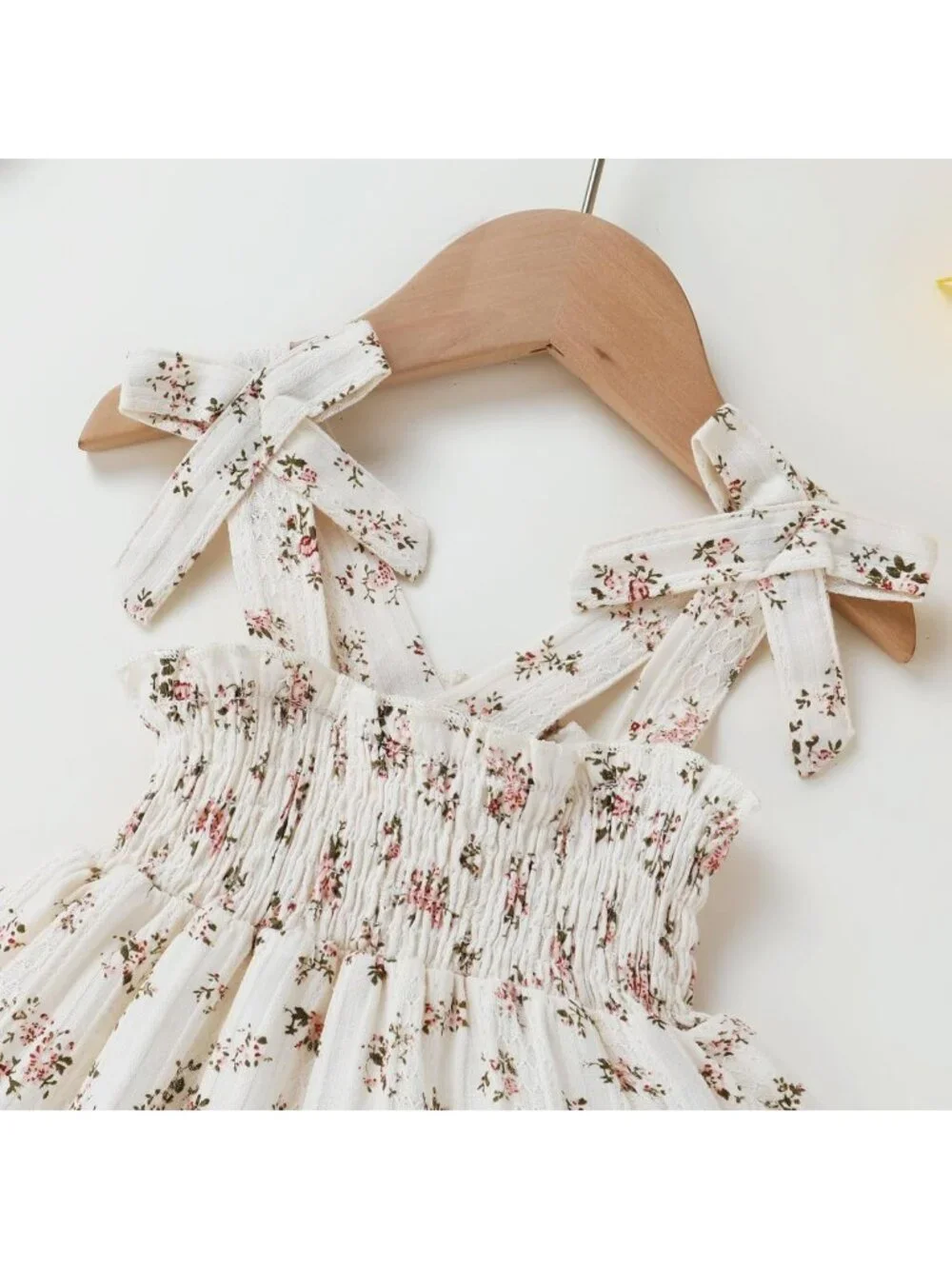 Boho Floral Toddler Girl Summer Dress - Sleeveless Beach Princess Sundress